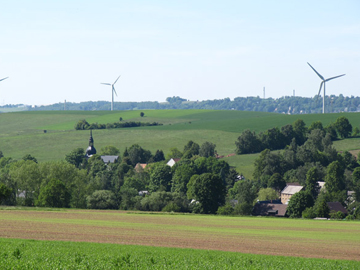 Ortsansicht Erlbach-Kirchberg