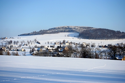 Blick auf den Ahornberg bei Seiffen