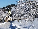 Blick auf das winterliche Sosa