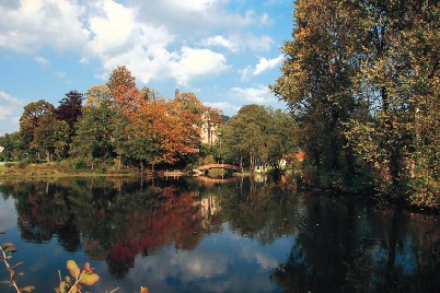 Herbstliche Stimmung am Schlossteich Pfaffroda