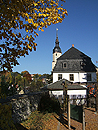 Kirche in Zschopau im Herbst
