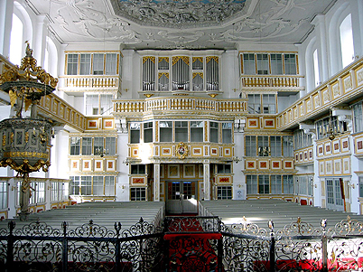 St. Georgenkirche Blickrichtung Orgel