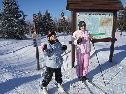 Winterfreude an den Satzunger Loipen